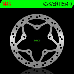 NG, přední brzdový kotouč, Yamaha 125/150 X-ENTER '12-'16 (267X115X4,0) (5X8,5mm)