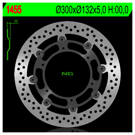 NG, přední brzdový kotouč, Yamaha WR 250X '08-'12 (SUPERMOTO) (plovoucí)