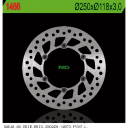 NG, přední brzdový kotouč, Suzuki DRZ 400 E/S '00-'09 (250X118X3) (6X6,5mm)