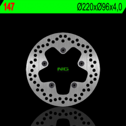 NG, přední/zadní brzdový kotouč, Aprilia 50/70/125/250/300/400/500 (220X96X4) (5X6,5mm)