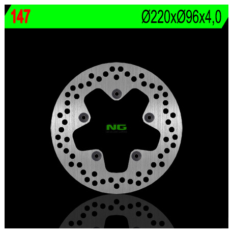 NG, přední/zadní brzdový kotouč, Aprilia 50/70/125/250/300/400/500 (220X96X4) (5X6,5mm)