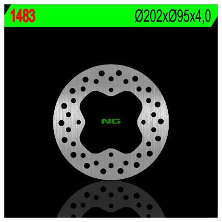 NG, přední/zadní brzdový kotouč, ARCTIC CAT 400/450/500/550/700 '12-'15 (202X95X4) (4X8,5mm)