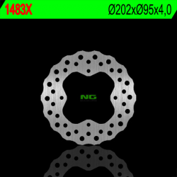 NG, přední/zadní brzdový kotouč, ARCTIC CAT 400/450/500/550/700 '12-'15 (202X95X4) (4X8,5mm) WAVE