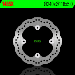 NG, zadní brzdový kotouč, Honda CBF 500 R/X '13-'21, CBR 500R '13-'21, CB 650F '14-'18, CB650R 19-20 (240X118X5) (4X10,5mm) WAVE