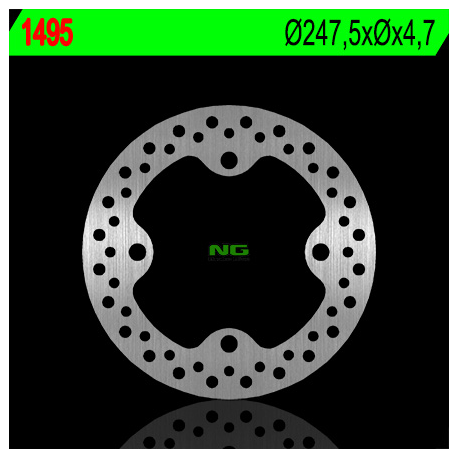 NG, přední/zadní brzdový kotouč, Polaris RANGER 1000 '14-'15 (247,5X4,7) (4X15,4mm)