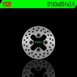 NG, přední brzdový kotouč, Kawasaki KFX 450R '08-'14, KSV 700 (163X51X3,5) (4X10,5mm)