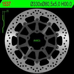 NG, přední brzdový kotouč, Kawasaki ZX 10R 16-18 (330X80,5X5) (5X10,5mm)