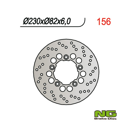 NG, zadní brzdový kotouč, Kawasaki ZX6R (95-97), ZX 7R (96-03), ZXR 750 (230x82x6)