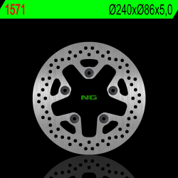 NG, zadní brzdový kotouč, KTM SUPER DUKE 1290 14-18 (240X86X5,0mm) (5X8,5mm)