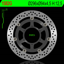 NG, přední brzdový kotouč, Honda CBR 600F 01-07 (ABS) duralový unašeč (296X94X4,5mm) (6X6,5mm)