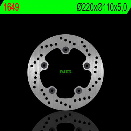 NG, zadní brzdový kotouč, Suzuki GSXR 1000 17-18 (220X110X5,0mm) (5X10,5mm)