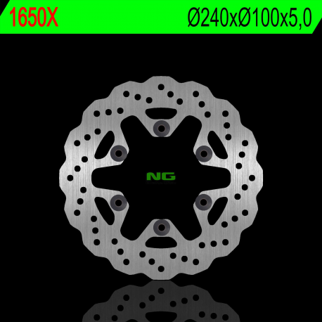 NG, zadní brzdový kotouč, Kawasaki KLX 250 09-17 (240X100X5,0mm) (6X10,50mm) WAVE