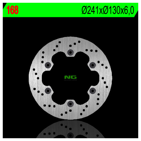 NG, zadní brzdový kotouč, Kawasaki GPX 600R '88-'96 (241X130X6) (4X10,5mm)