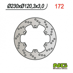 NG, přední brzdový kotouč, Kawasaki KMX 125 (86-03) (230X120X4) 6 otvorů prům.10,5