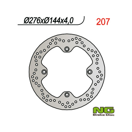 NG, přední brzdový kotouč, Honda XRV 750 (90-02) (276x144x4) (4x10,5mm)