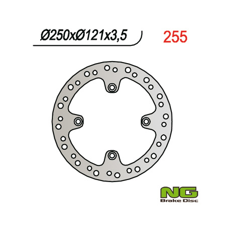 NG, přední brzdový kotouč, Suzuki DR 350 (91-99) (250X121X3,5)