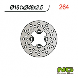 NG, přední brzdový kotouč, Yamaha YFM 125/250/350/600/650/700, YFZ 350/450 87-15, YFS 200 BLASTER 88-07 (161X48X3,5)