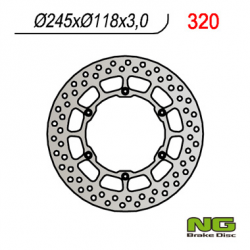 NG, přední brzdový kotouč, Yamaha YZ/YZF/WRF (245x118x3) (6X6,5mm)