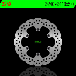 NG, zadní brzdový kotouč, Aprilia/ BMW F 650 94-15, Aprilia PEGASO 650 01-08, BENELLI 899/900/1130 (240X110X5,0mm) (6X6,5mm) WAV