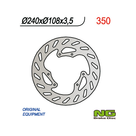 NG, přední brzdový kotouč, Honda CRF 250L 12-20, Yamaha DT 50R 03-08 (240X108X3,5)