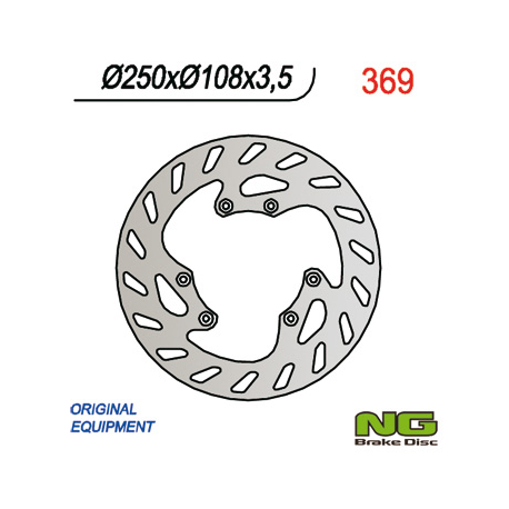 NG, přední brzdový kotouč, HM 50 CRE BAJA/SIX '01-'06 (prům. 250mm) (250x108x3,5)