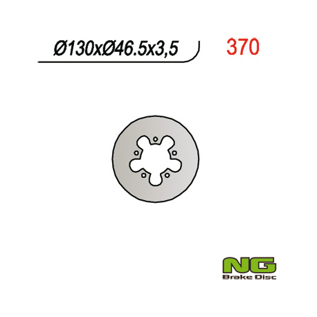 NG, zadní brzdový kotouč, Gas Gas TXT 125-321 (130x46x3,5)