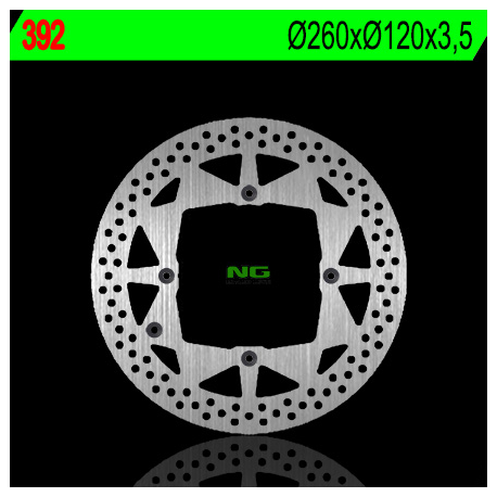 NG, přední brzdový kotouč, Beta RR '05-'11 , Husqvarna TE/TC/WR/CR (260X120X3,5) (4X6,5mm)