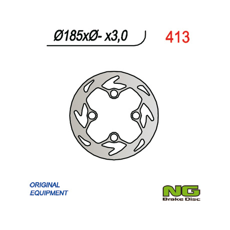 NG, přední brzdový kotouč, Gas Gas 125/200/250 TXT (185x-x3)
