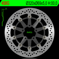 NG, přední brzdový kotouč, Suzuki GSXR600/750 '97-'03, GSXR1000 '00-'04, TL1000, GSXR1300 HAYABUSA '99-07, GSX 1400 02-07 (320X6