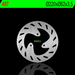 NG, zadní brzdový kotouč, Rieju 50 RS 3 12-18, 125 RS3 14-18, SHERCO 50/125 (220X62X3,5mm) (3X8,5mm)