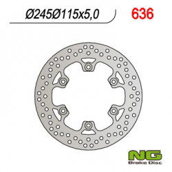 NG, zadní brzdový kotouč, Yamaha FZS/ FZR/ XJ600/ XT660/YZF 600 THUNDERCAT (245x115x5) (6X8,5mm)
