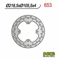 NG, zadní brzdový kotouč, Polaris 500/600/700/800 SPORTSMAN (219x105x4) (4x9,5mm)
