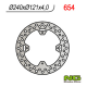 NG, zadní brzdový kotouč, Honda CR 125/250 '02-07, CRF 250/450R '04-16 (240X121,5X4)