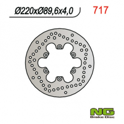 NG, přední/zadní brzdový kotouč, Malaguti 125/150/180/200/250/400 (220x89,6x4)