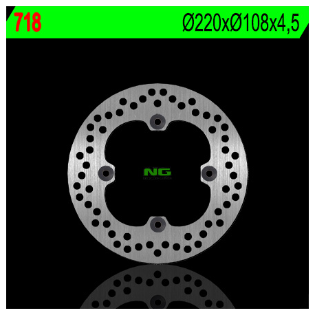 NG, zadní brzdový kotouč, Ducati 748/749/916/996/998 '95-'02 (220X108X4,5) (4X8,5mm)