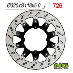 NG, přední brzdový kotouč, Honda XR 250/400/650 (SUPERMOTO)(320x118x5mm)(4x6,5mm)