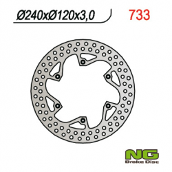 NG, přední brzdový kotouč, Husqvarna CR/WR 125/250/360 (87-91), TE 350 (89-91), TC/TE 610 (91) (240X120X3)