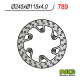 NG, zadní brzdový kotouč, Yamaha YZ 125/250 (02-18) YZF/WRF (02-18) Suzuki RM 125/250 '88-'12 (245X115X4)(6X6,5mm)