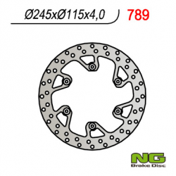 NG, zadní brzdový kotouč, Yamaha YZ 125/250 (02-18) YZF/WRF (02-18) Suzuki RM 125/250 '88-'12 (245X115X4)(6X6,5mm)