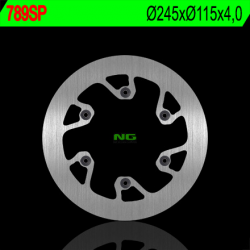 NG, zadní brzdový kotouč, Yamaha YZ 125/250 (02-18), YZF/WRF (02-18) (plný) (245X115X4)(6X6,5mm)