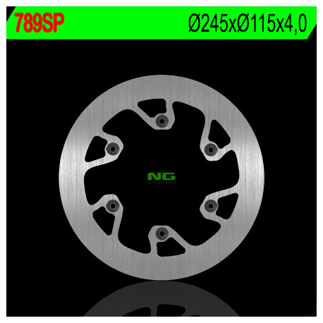 NG, zadní brzdový kotouč, Yamaha YZ 125/250 (02-18), YZF/WRF (02-18) (plný) (245X115X4)(6X6,5mm)