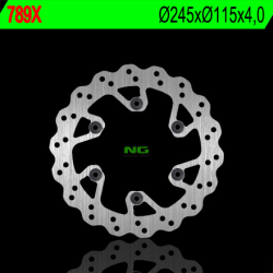 NG, zadní brzdový kotouč, Yamaha YZ 125/250 (02-18) YZF (00-18) WRF (02-20) (245X115X4) WAVE