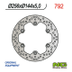 NG, zadní brzdový kotouč, Honda XL 1000V 03-11, CBR 1100XX 97-04, X11 00-03, VFR 750F 86-89 (256X144X5 mm) (6X10,5 mm)