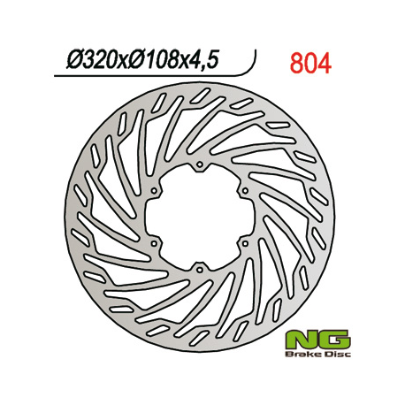 NG, přední brzdový kotouč, Gas Gas SM 125 (01-07), 250/450 (01-05), 450/515 (08) (320X108X4,5) TURBINE