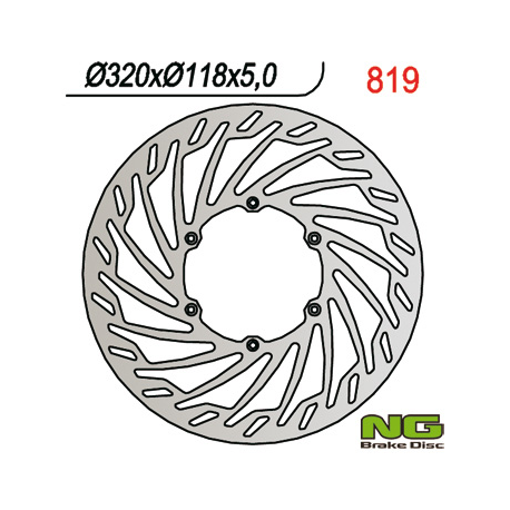 NG, přední brzdový kotouč, Suzuki RM/RMZ/DRZ/YZ/YZF (320X118X5) SUPERMOTO 320mm