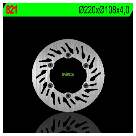 NG, zadní brzdový kotouč, Gas Gas 125/200/250/400/450/515 (220X108X4) (6X6,5mm)