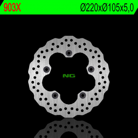 NG, zadní brzdový kotouč, Yamaha R6 03-16, R1 04-11, MT 10 16-18 (220X105X5,0mm) (5X10,5mm) WAVE