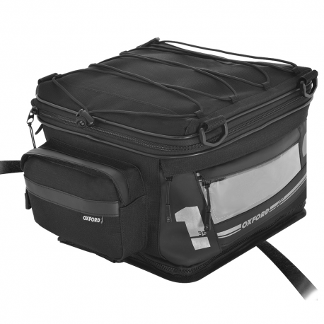 Oxford, brašna na zadní sedlo F1 TAIL PACK LARGE 35L , černá barva, objem KOMPLETU 35L/48L (nahrazuje OL436)