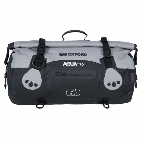 Oxford, AQUA T-70 ROLLBAG, VODOTĚSNÁ BRAŠNA, objem 70L BARVA ČERNÁ/šedá