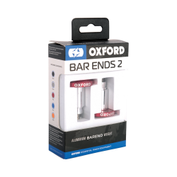 Oxford, koncovky řidítek BarEnds 2 (ploché), červená barva